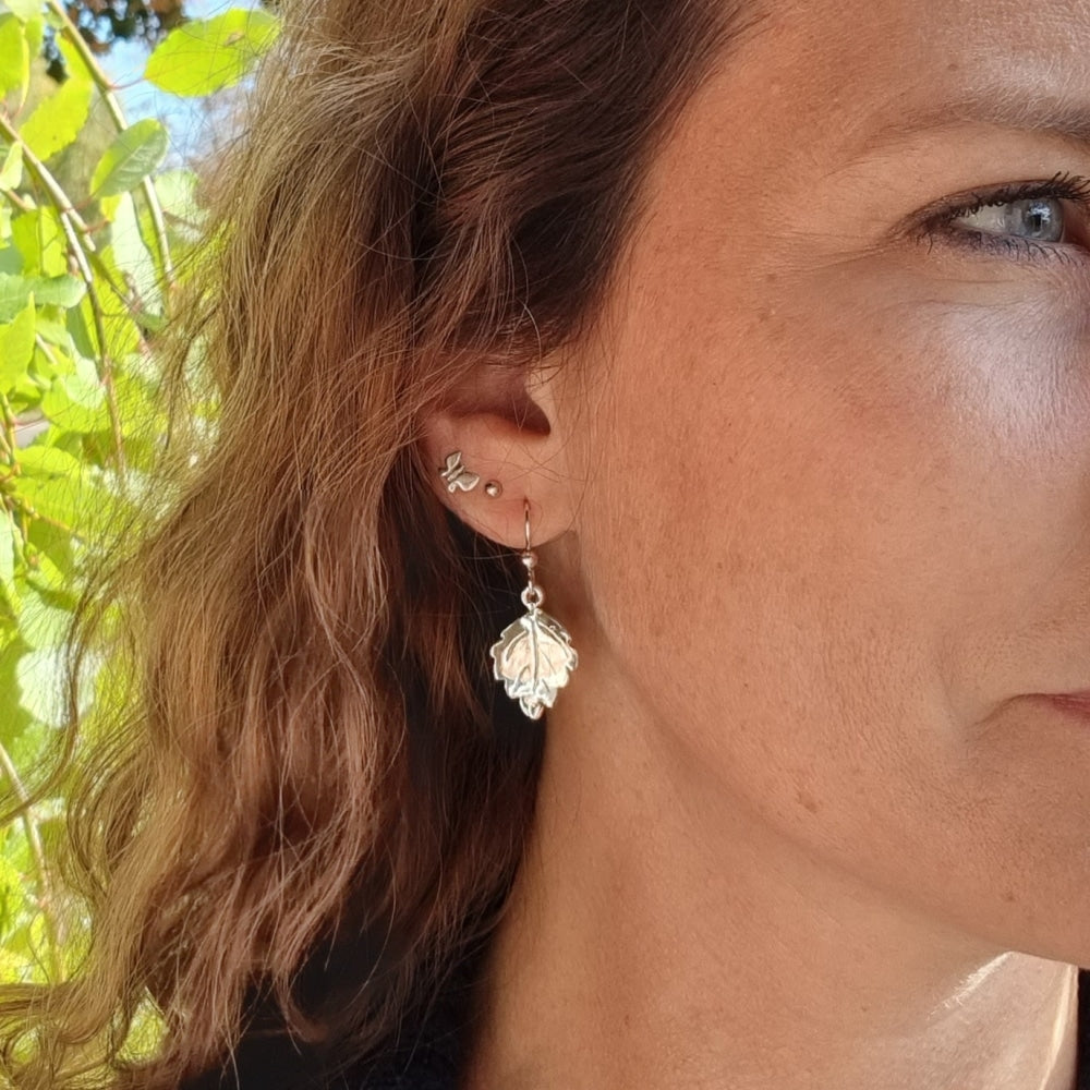 HUMLELÖV (Hops leaf) earrings