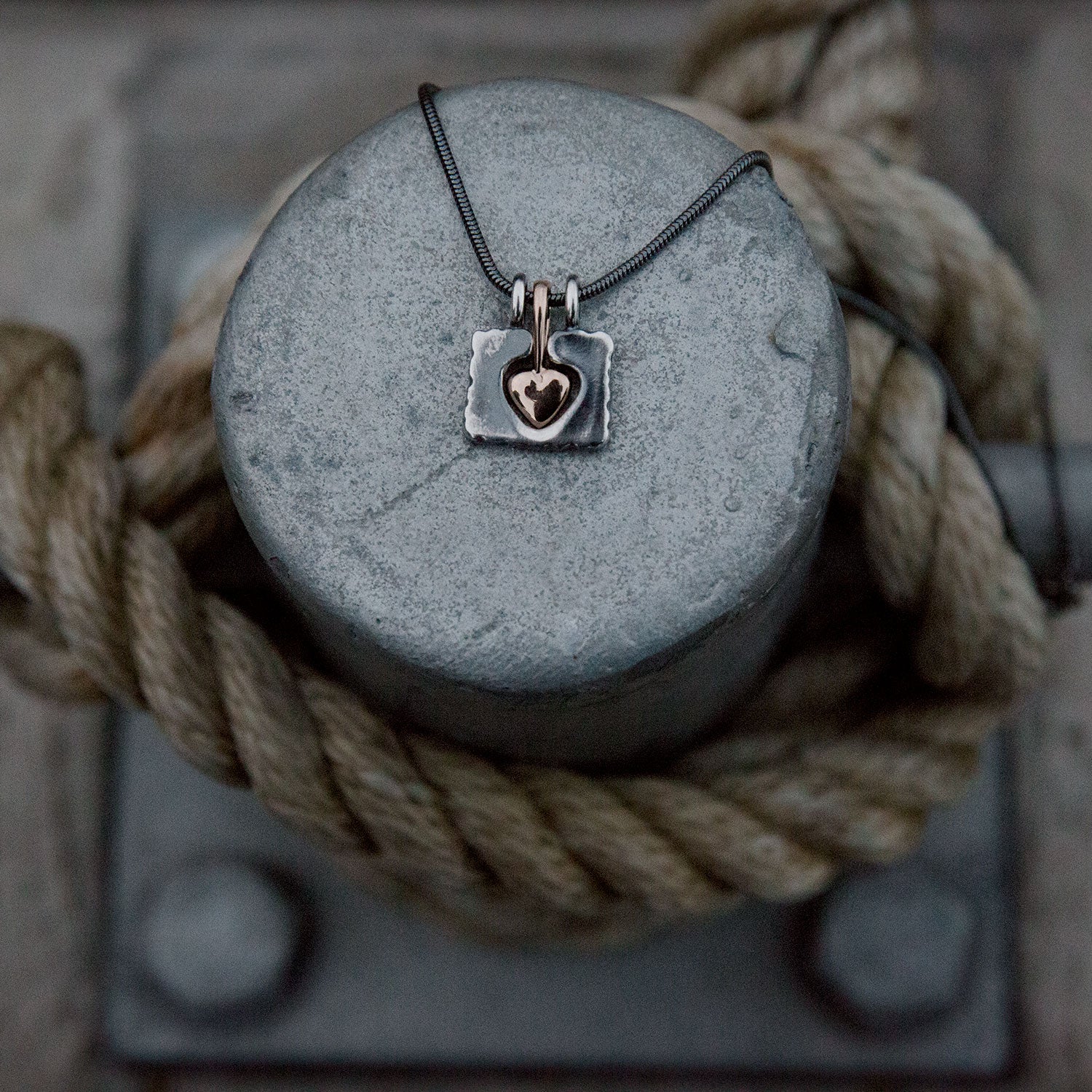 HÅLL OM (Embrace) MITT HJÄRTA (My heart) necklace