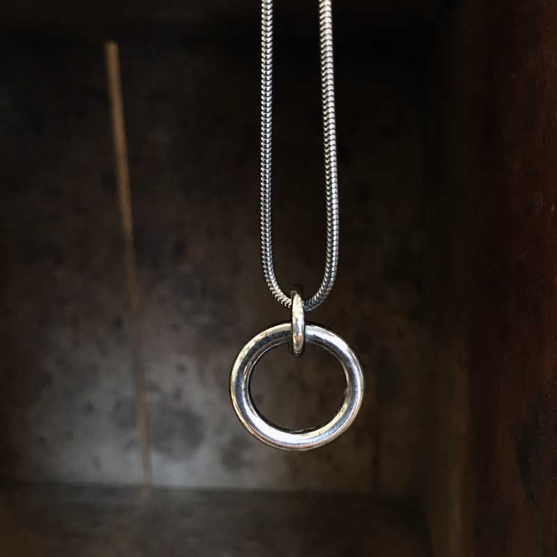 I HAMN (Safe Haven) sterling silver necklace, handcrafted by GULDVIVA