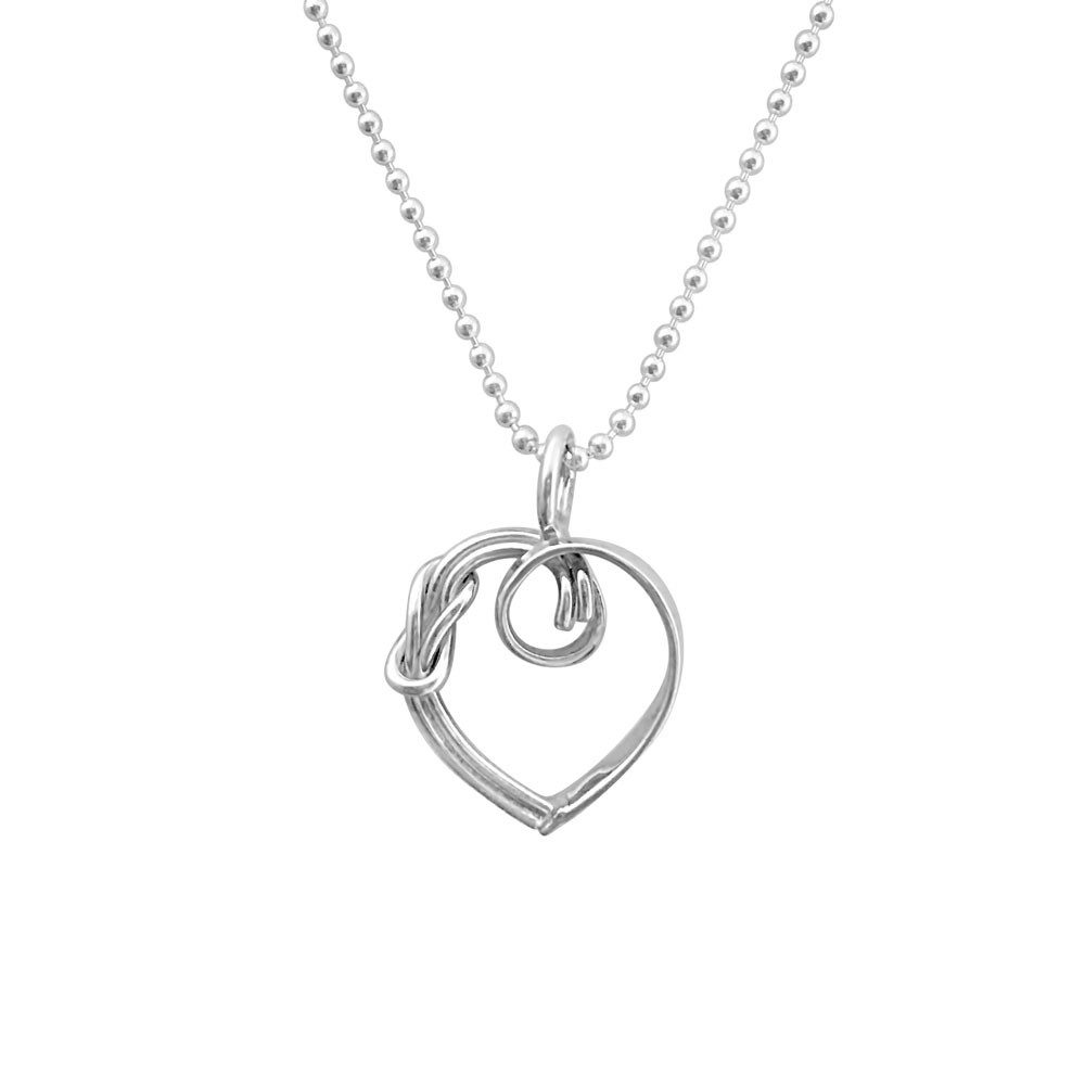 RÅBANDSKNOP HJÄRTA (Reef Knot Heart) S necklace