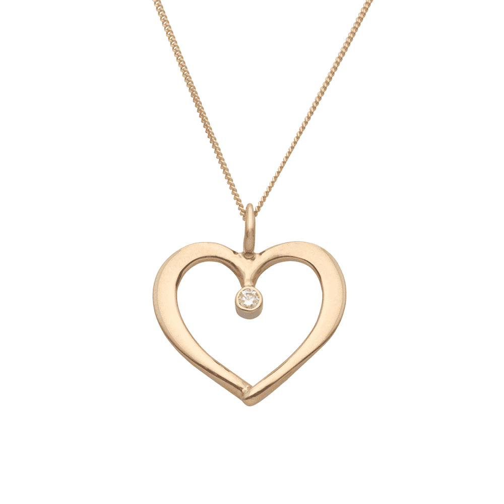 HJÄRTLIG (Hearty) L 18K necklace with diamond