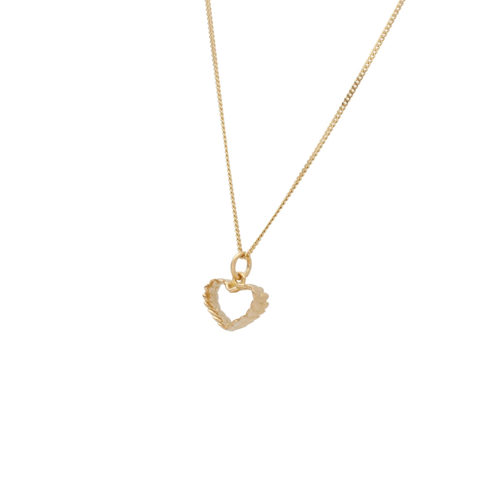 RÅGHJÄRTA (Rye Heart) S 18K necklace