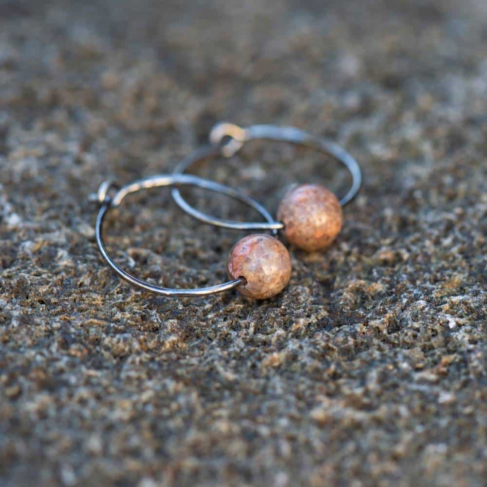 STRAND (Beach) earrings on ring